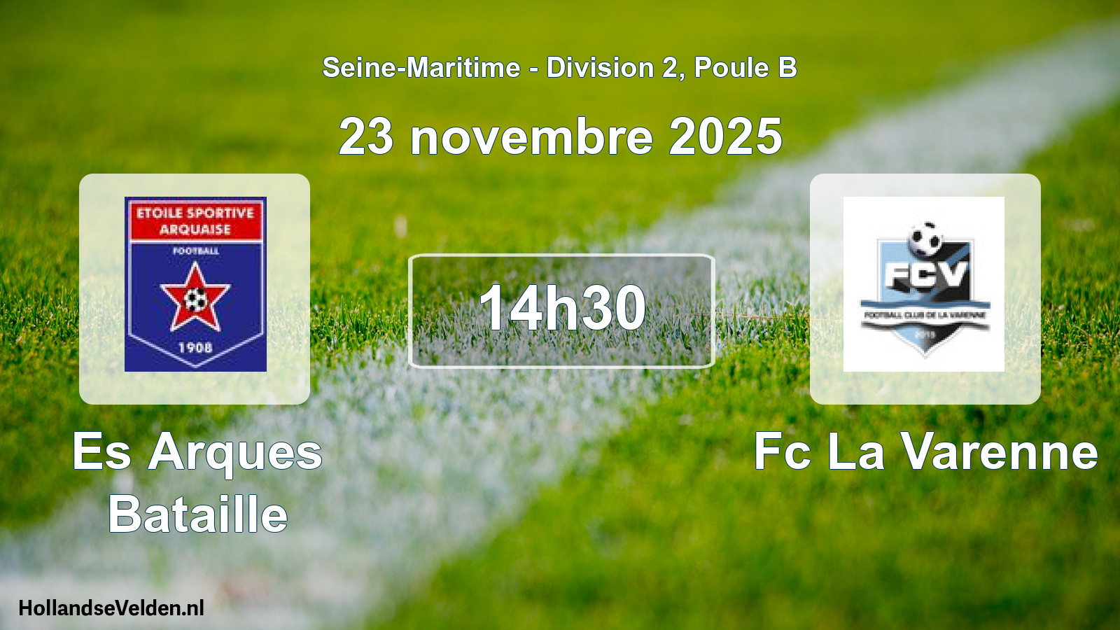 Geplande wedstrijd: Es Arques Bataille - Fc La Varenne (23 november 2025)