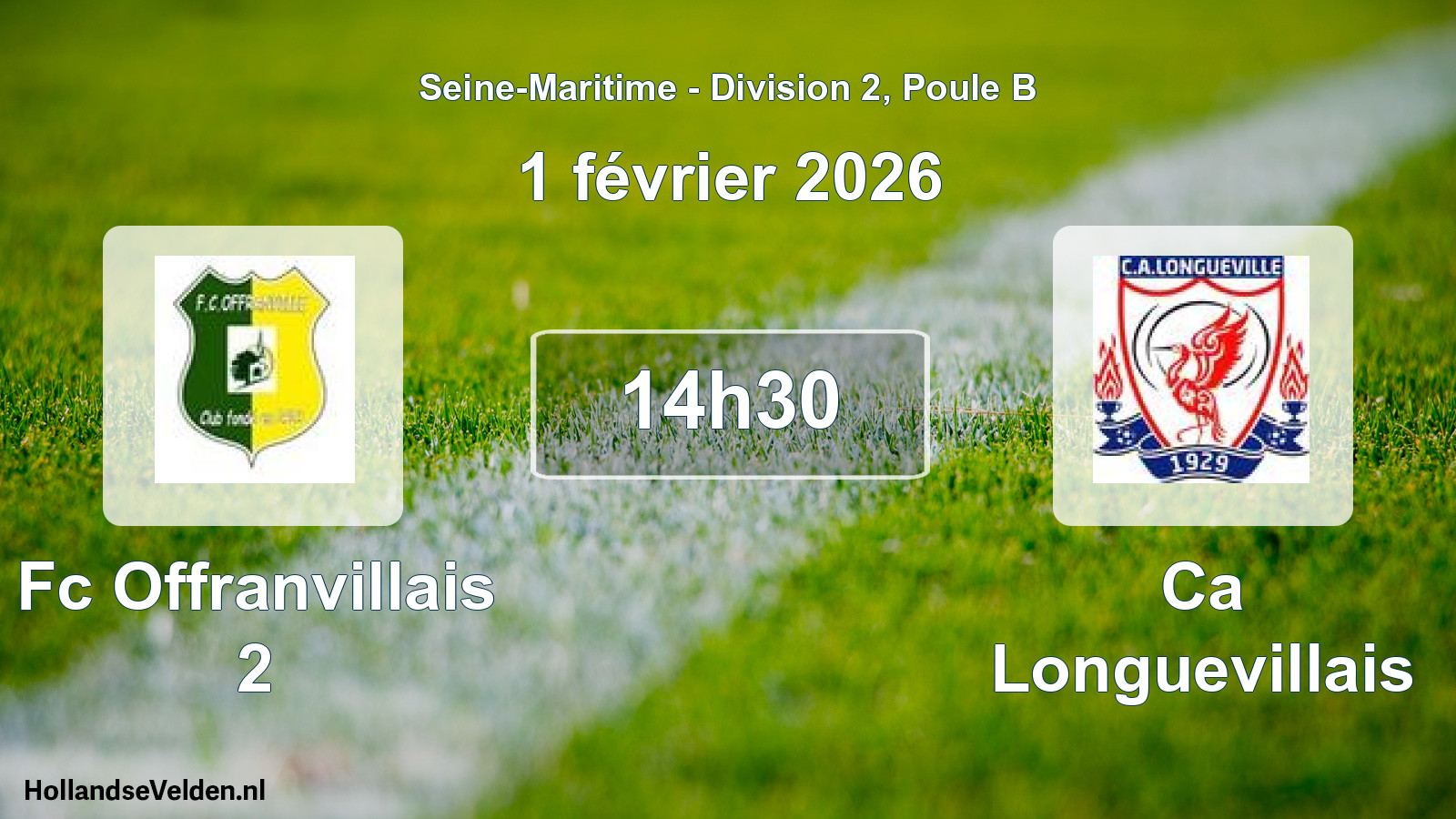 Geplande wedstrijd: Fc Offranvillais 2 - Ca Longuevillais (1 februari 2026)