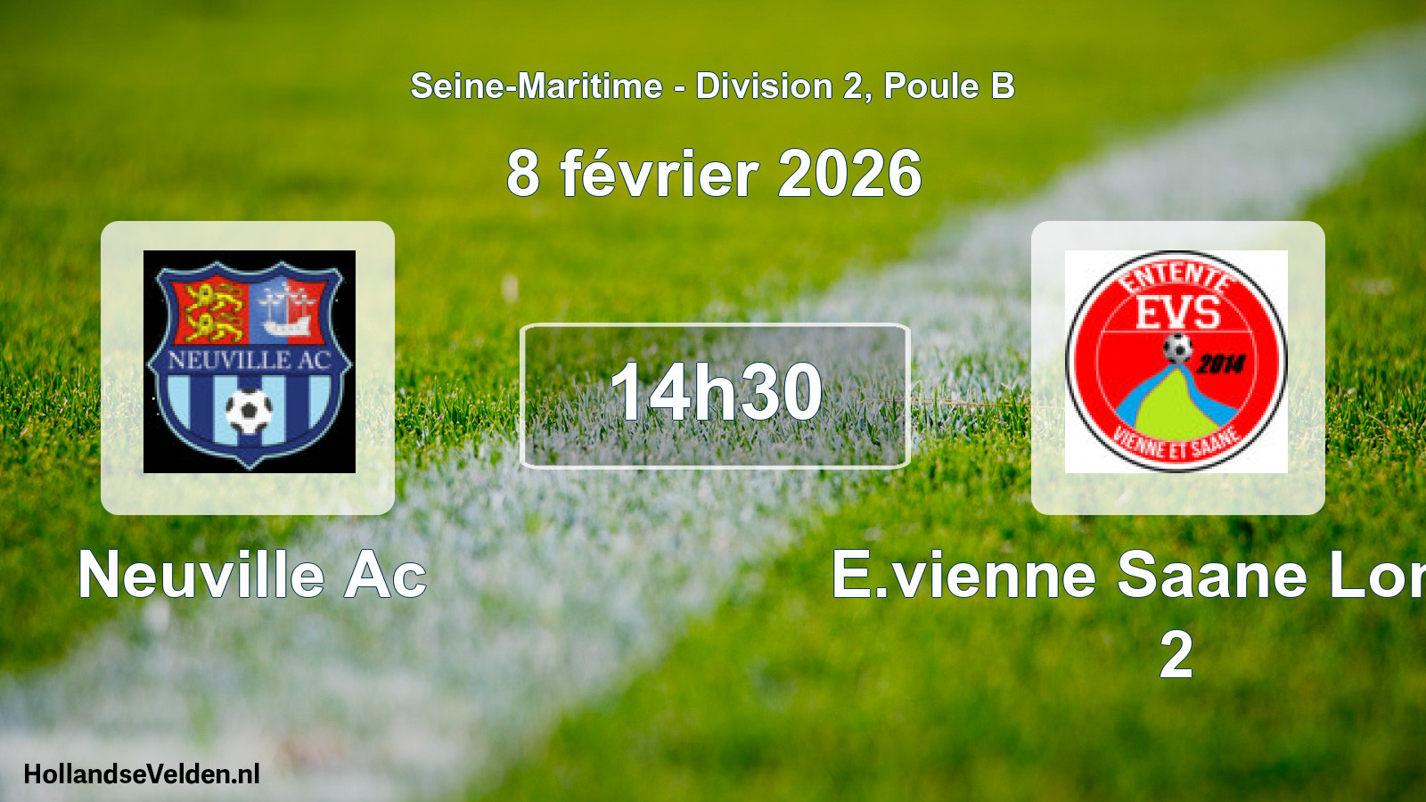 Geplande wedstrijd: Neuville Ac - E.vienne Saane Longu 2 (8 februari 2026)
