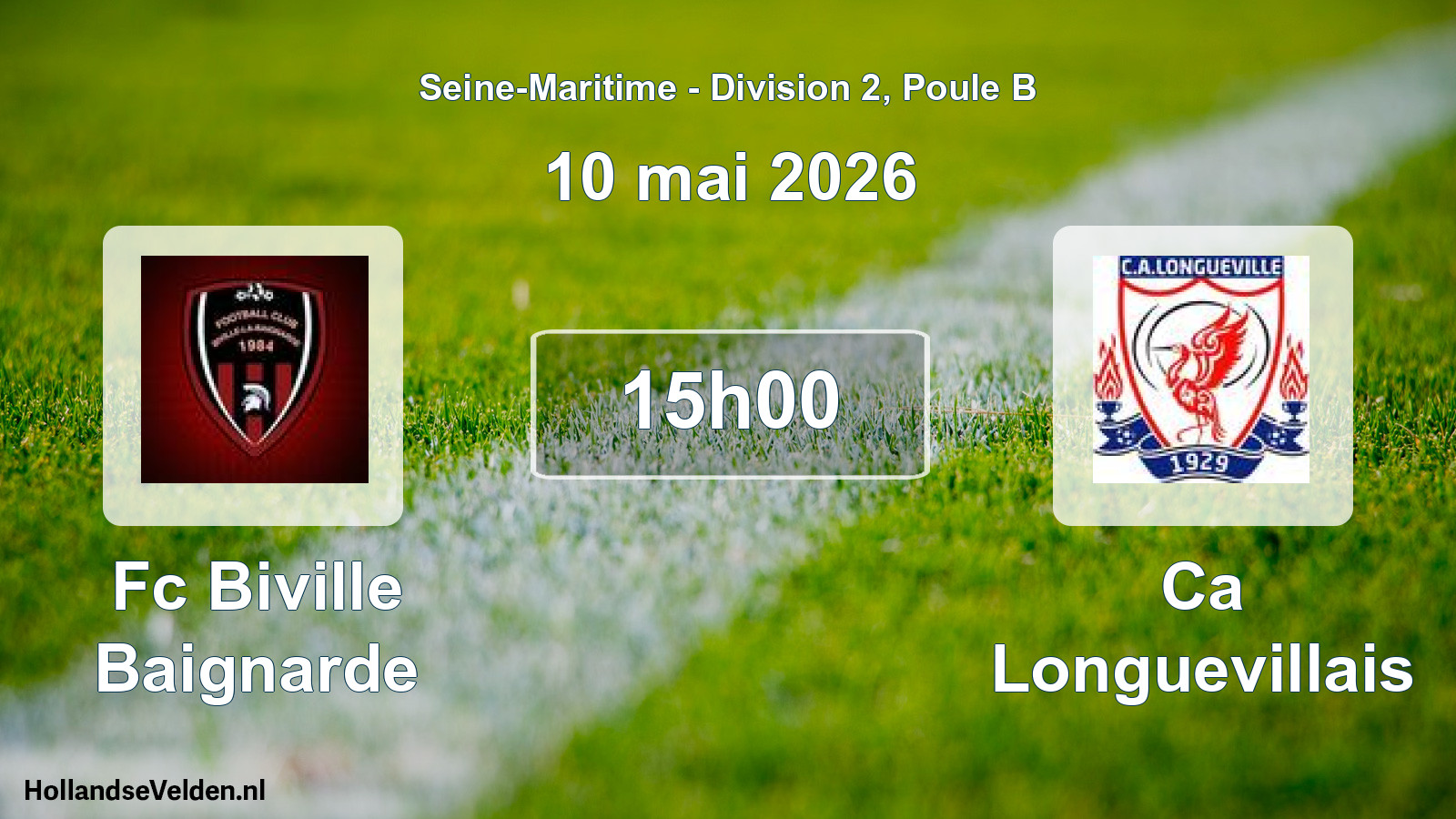 Geplande wedstrijd: Fc Biville Baignarde - Ca Longuevillais (10 mei 2026)