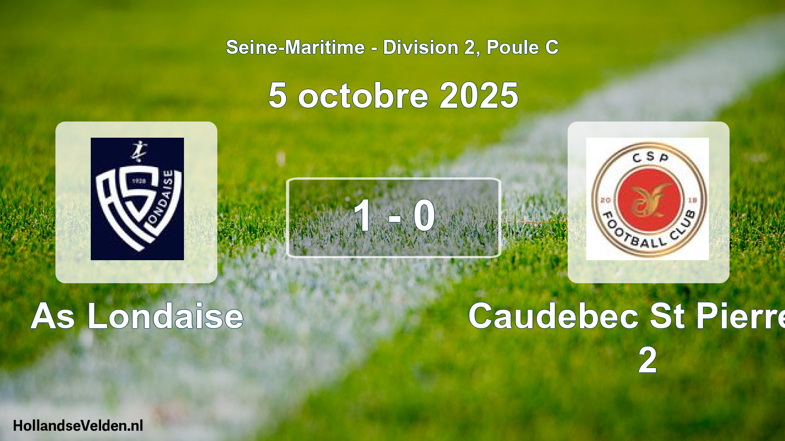 Gespeelde wedstrijd: As Londaise - Caudebec St Pierre F 2 1 - 0 (5 oktober 2025)