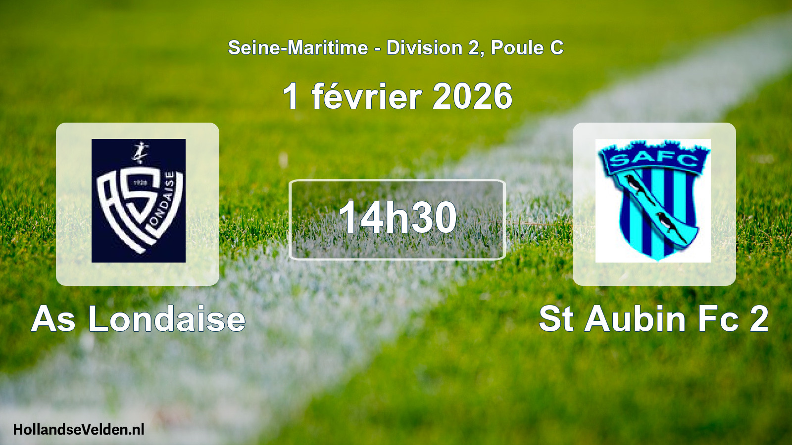 Geplande wedstrijd: As Londaise - St Aubin Fc 2 (1 février 2026)