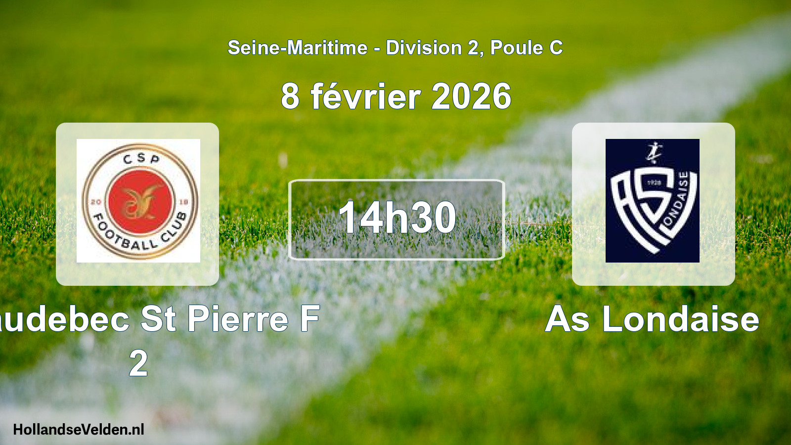 Scheduled Match: Caudebec St Pierre F 2 - As Londaise (8 February 2026)