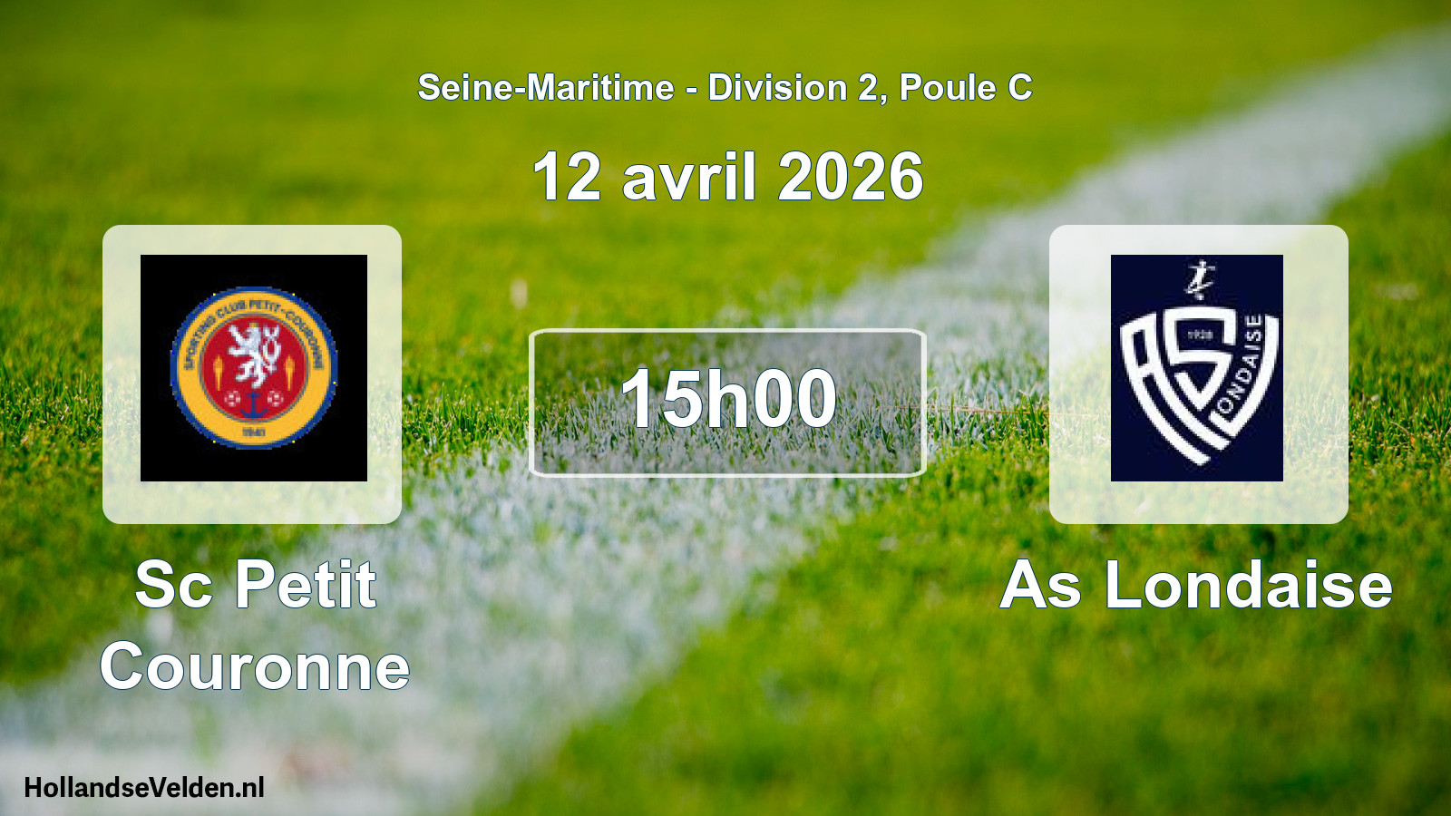 Geplande wedstrijd: Sc Petit Couronne - As Londaise (12 april 2026)