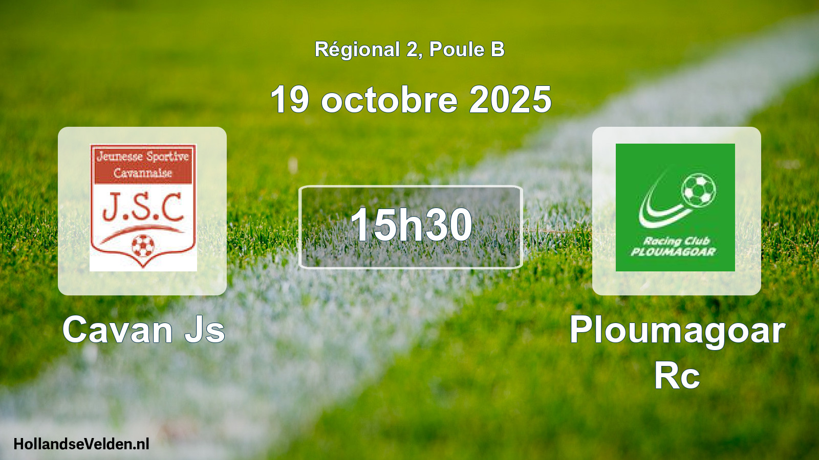 Scheduled Match: Cavan Js - Ploumagoar Rc (19 October 2025)