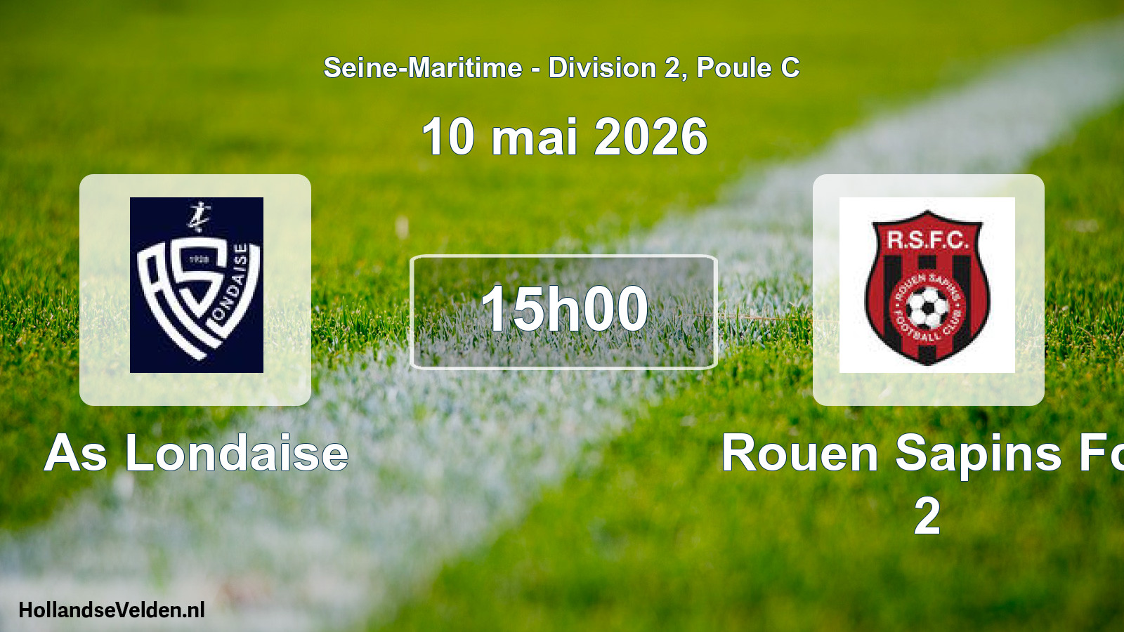 Geplande wedstrijd: As Londaise - Rouen Sapins Fc 2 (10 mei 2026)
