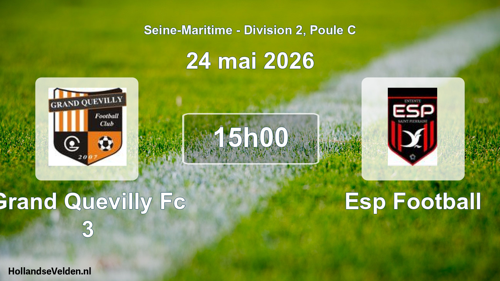 Scheduled Match: Grand Quevilly Fc 3 - Esp Football (24 May 2026)