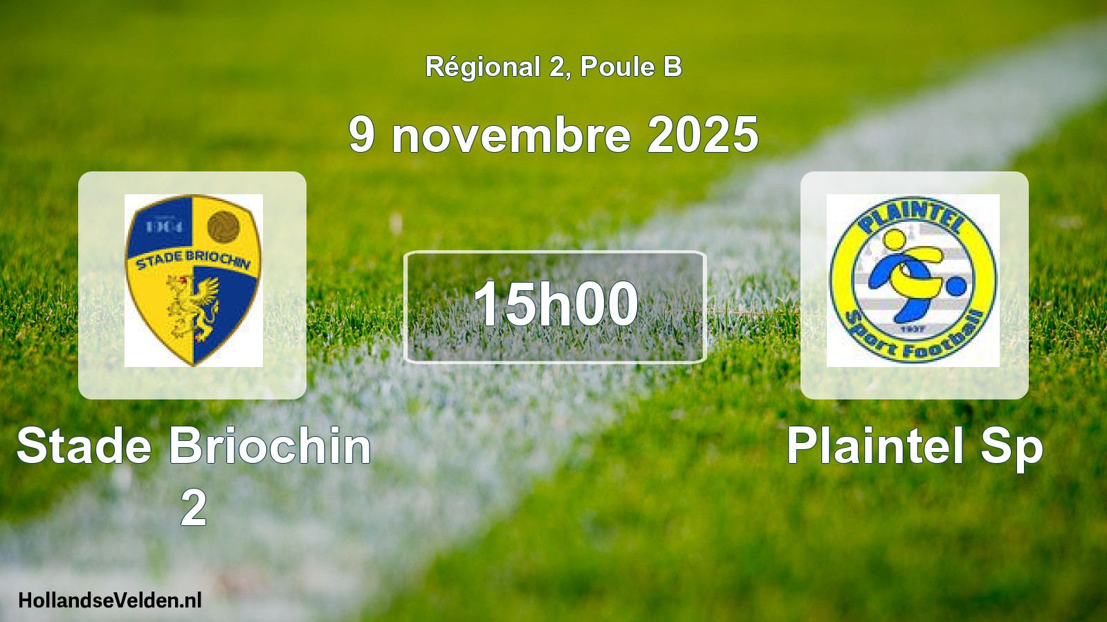 Scheduled Match: Stade Briochin 2 - Plaintel Sp (9 November 2025)