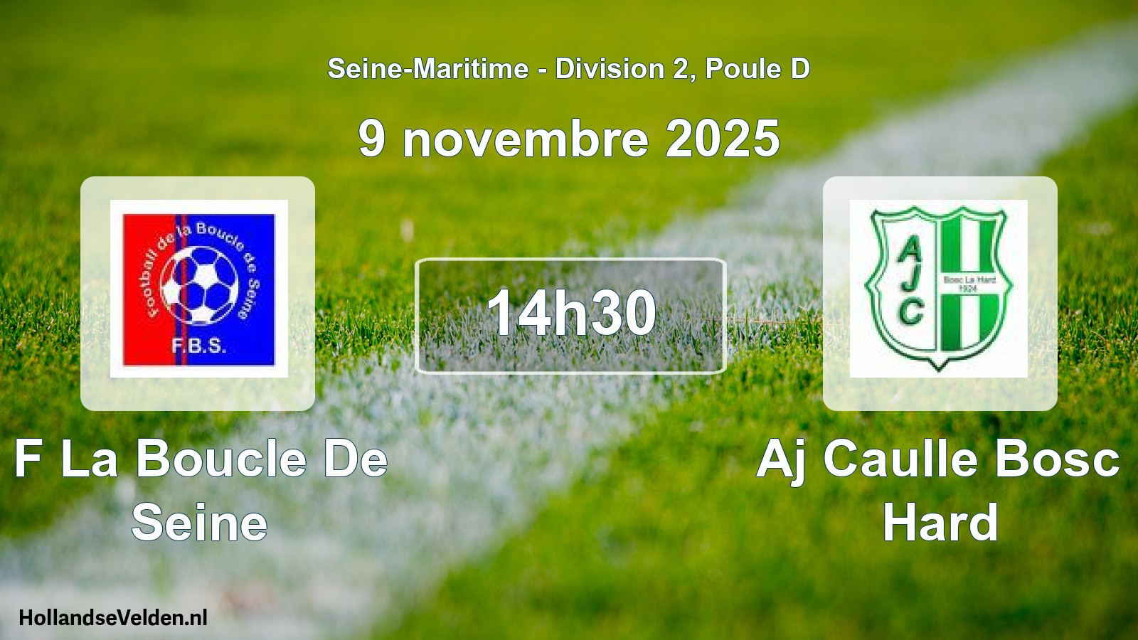 Geplande wedstrijd: F La Boucle De Seine - Aj Caulle Bosc Hard (9 novembre 2025)