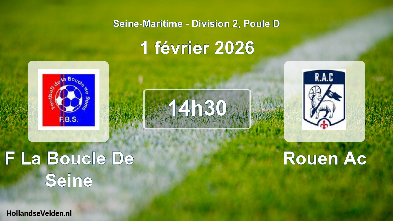 Geplande wedstrijd: F La Boucle De Seine - Rouen Ac (1 février 2026)