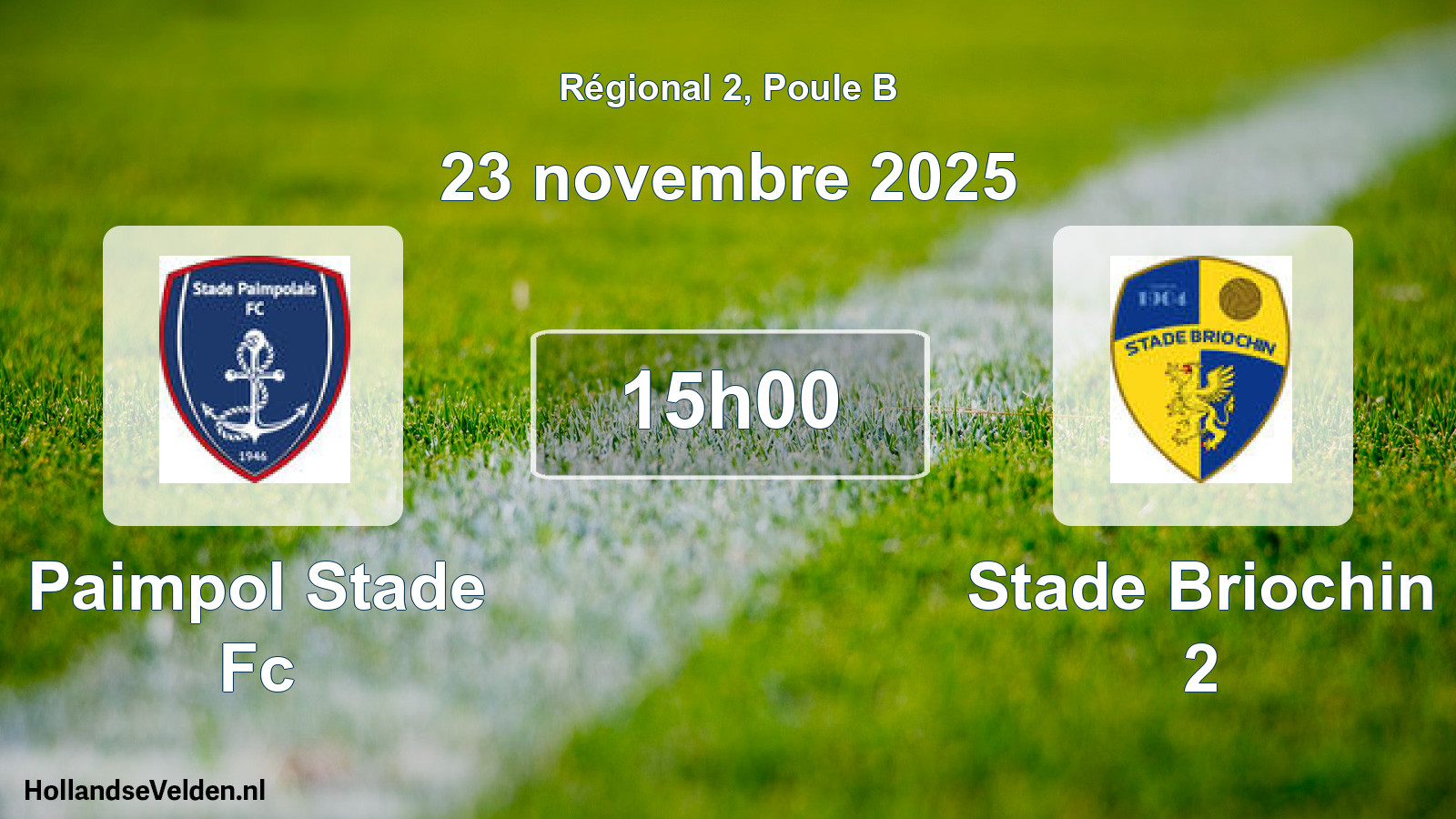 Geplande wedstrijd: Paimpol Stade Fc - Stade Briochin 2 (23 november 2025)