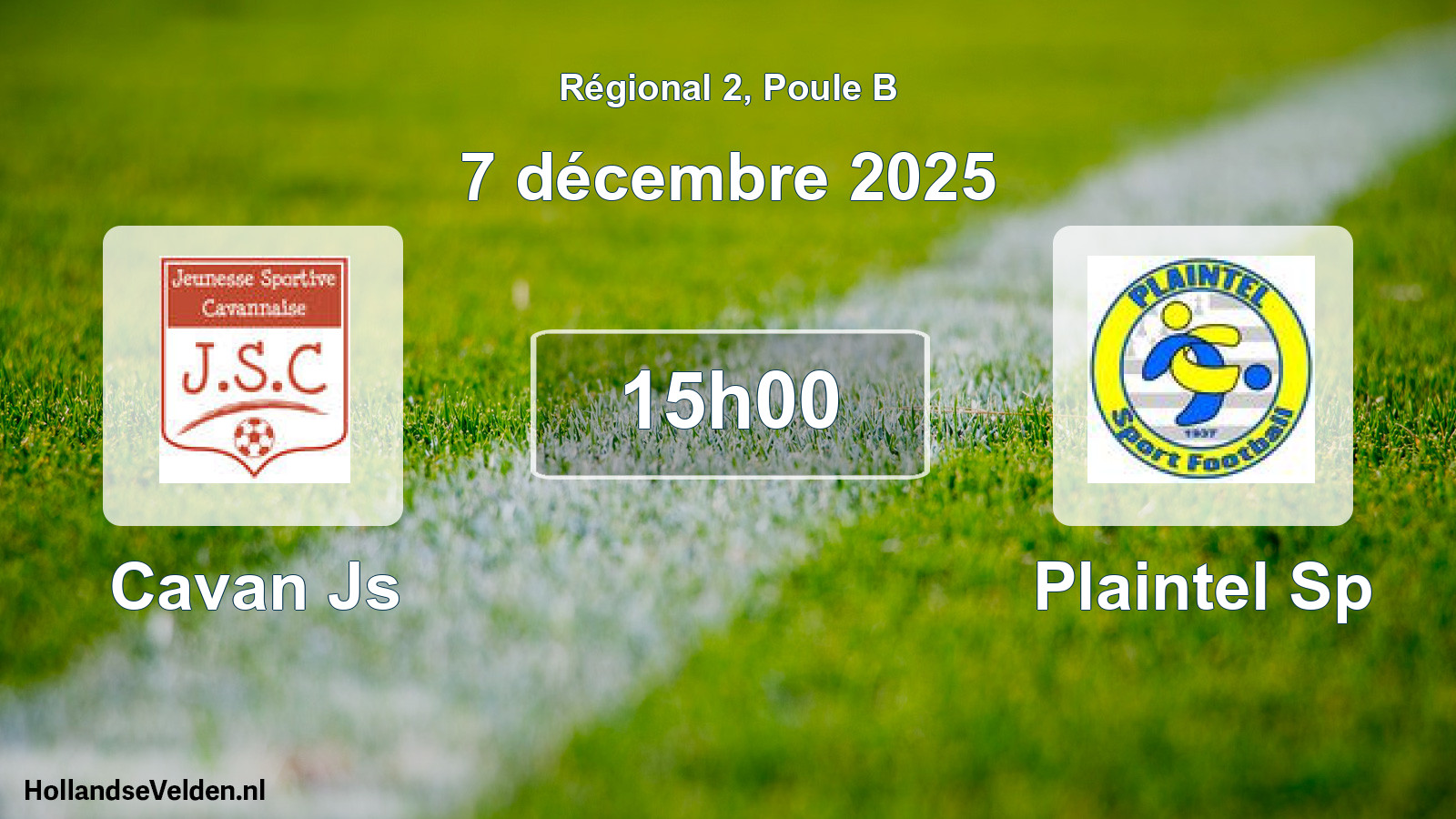 Geplande wedstrijd: Cavan Js - Plaintel Sp (7 décembre 2025)