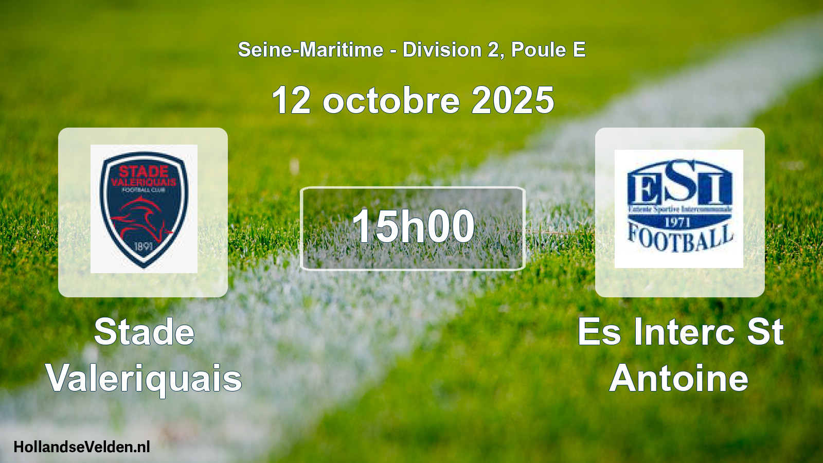 Scheduled Match: Stade Valeriquais - Es Interc St Antoine (12 October 2025)
