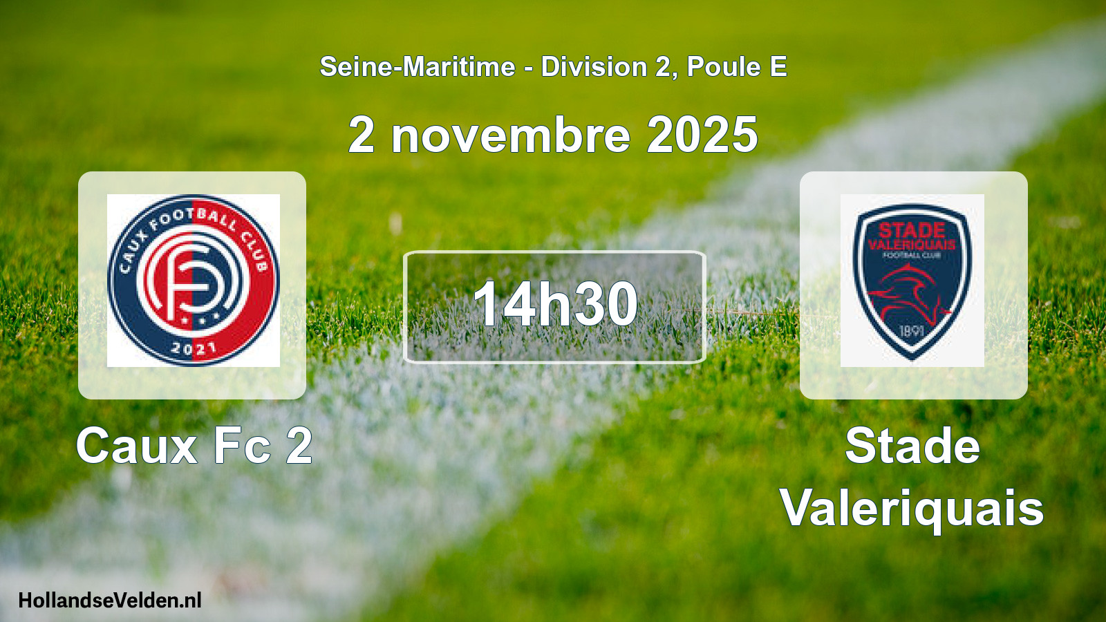 Geplande wedstrijd: Caux Fc 2 - Stade Valeriquais (2 novembre 2025)