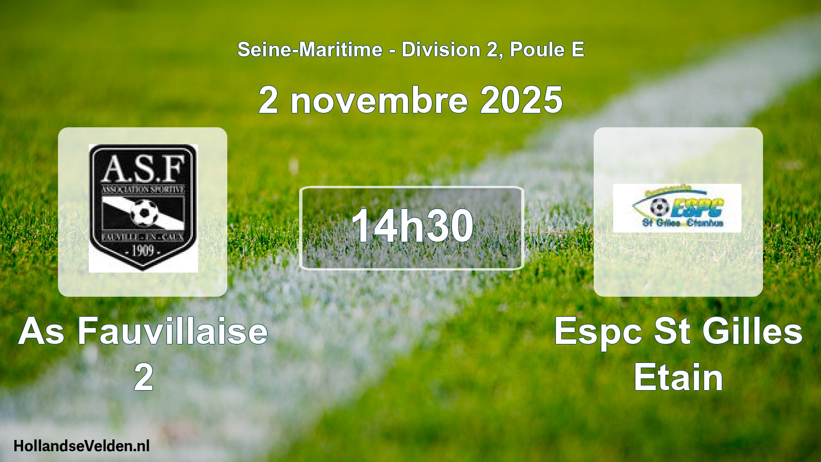 Scheduled Match: As Fauvillaise 2 - Espc St Gilles Etain (2 November 2025)
