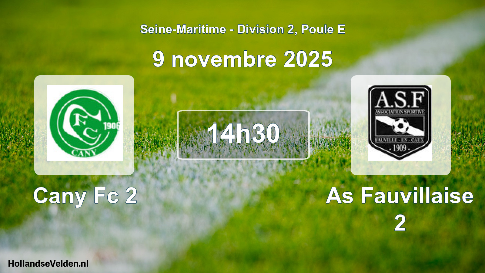 Scheduled Match: Cany Fc 2 - As Fauvillaise 2 (9 November 2025)