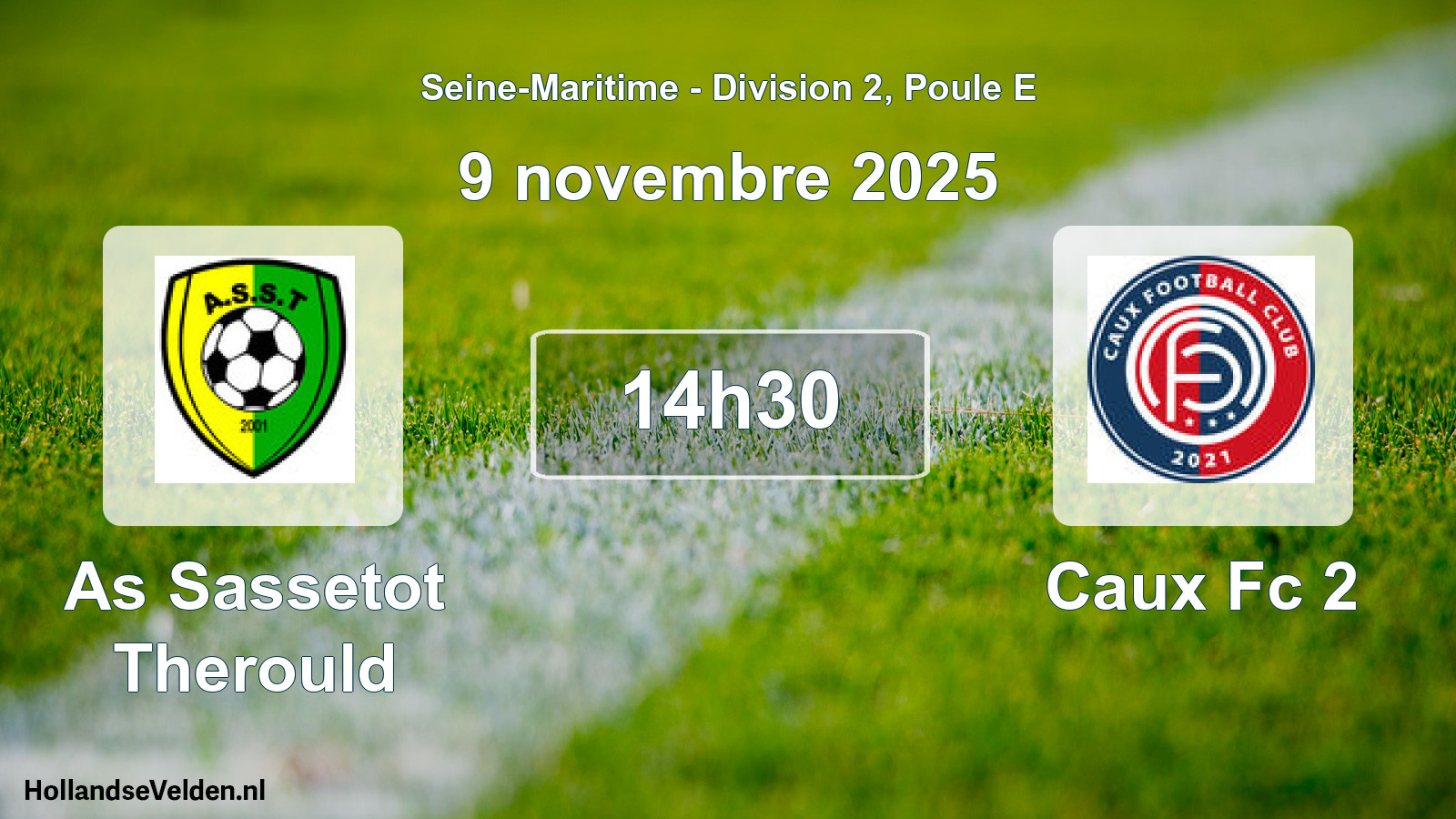 Geplande wedstrijd: As Sassetot Therould - Caux Fc 2 (9 novembre 2025)