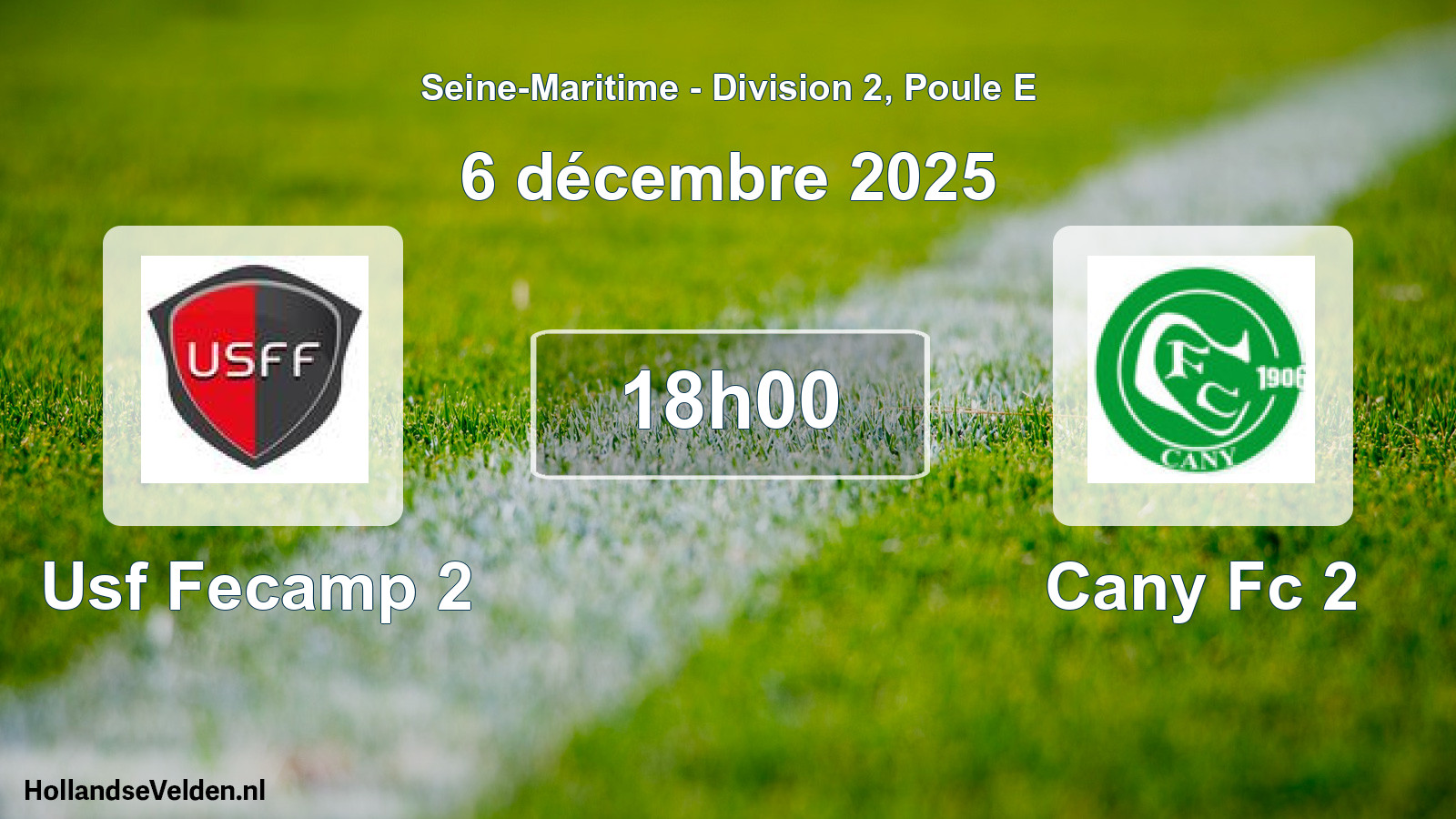 Geplande wedstrijd: Usf Fecamp 2 - Cany Fc 2 (6 décembre 2025)