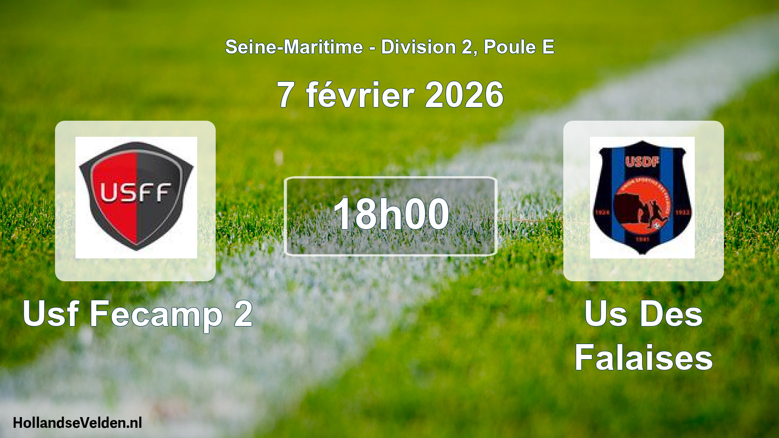 Geplande wedstrijd: Usf Fecamp 2 - Us Des Falaises (7 février 2026)