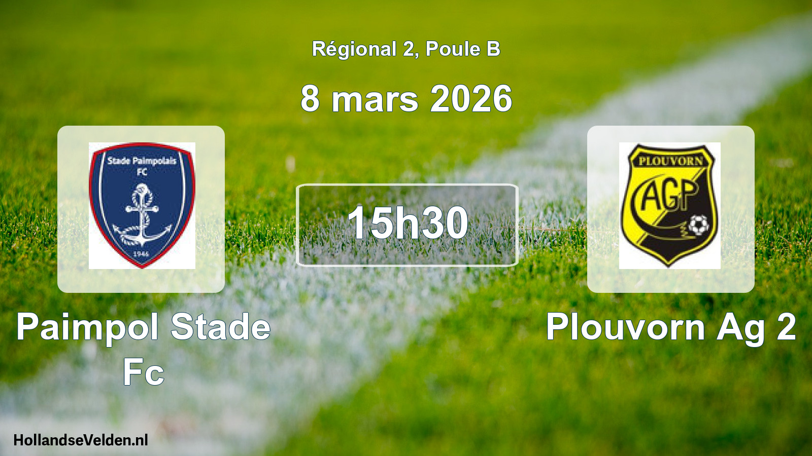 Geplande wedstrijd: Paimpol Stade Fc - Plouvorn Ag 2 (8 maart 2026)