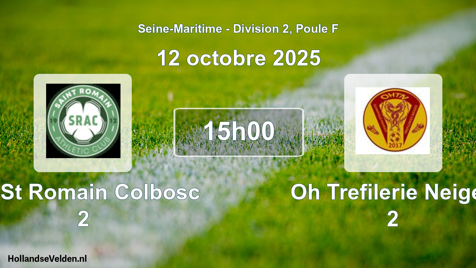 Scheduled Match: Ac St Romain Colbosc 2 - Oh Trefilerie Neiges 2 (12 October 2025)