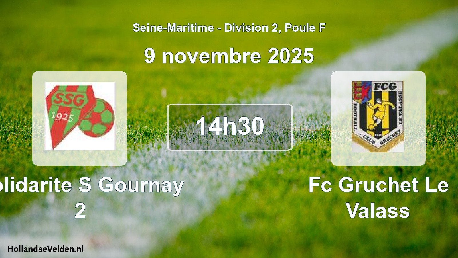 Scheduled Match: Solidarite S Gournay 2 - Fc Gruchet Le Valass (9 November 2025)