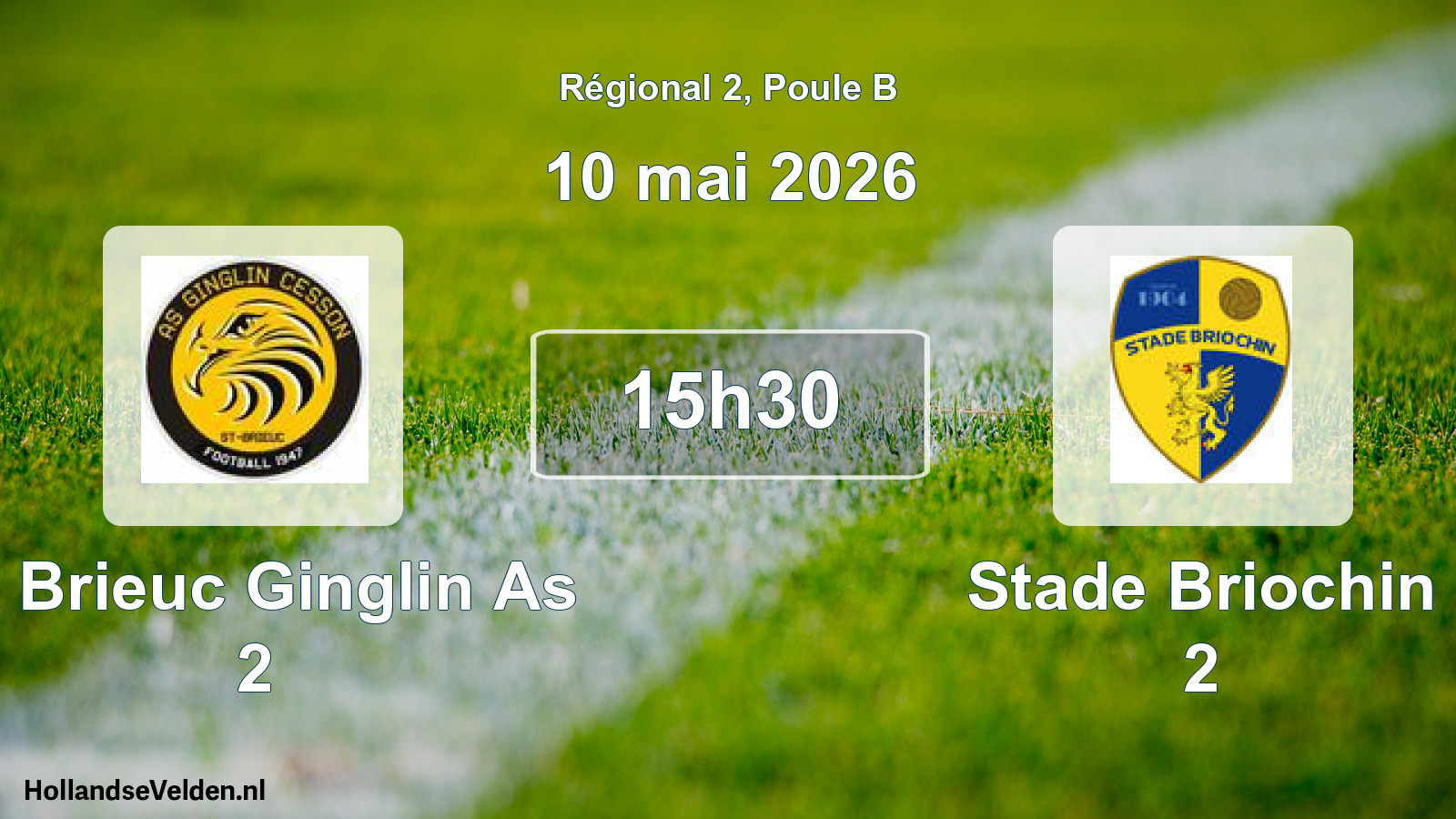 Scheduled Match: St Brieuc Ginglin As 2 - Stade Briochin 2 (10 May 2026)
