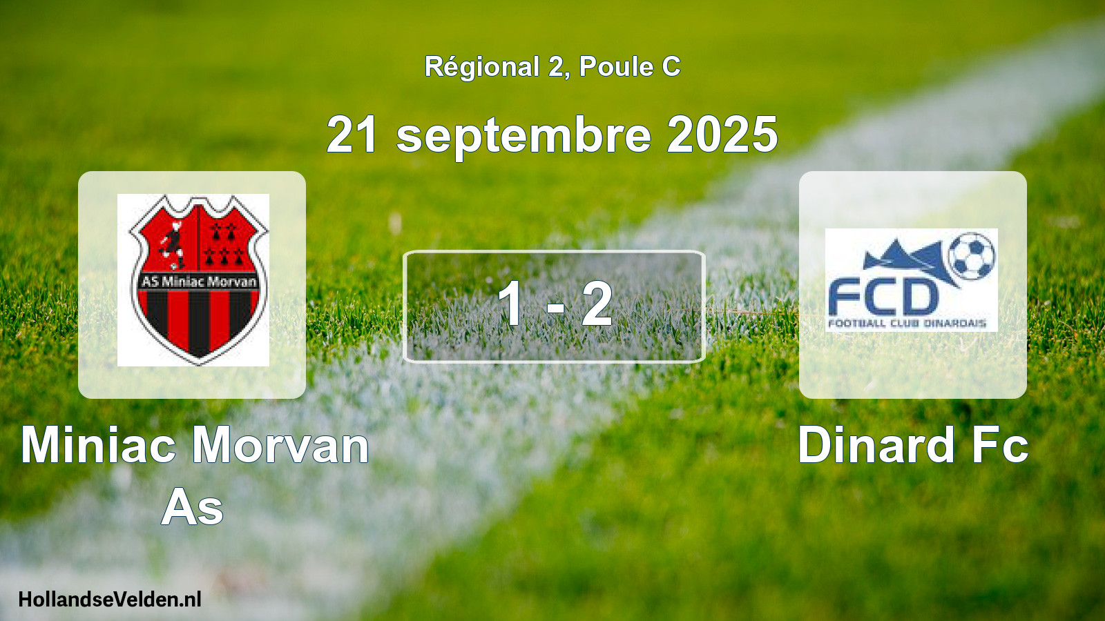 Total number of matches played: Miniac Morvan As - Dinard Fc 1 - 2 (21 September 2025)