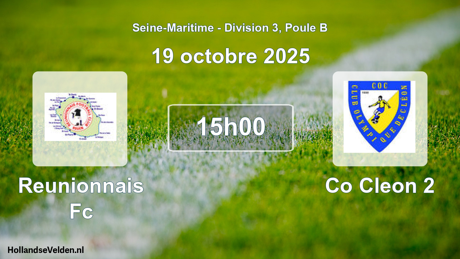 Scheduled Match: Reunionnais Fc - Co Cleon 2 (19 October 2025)