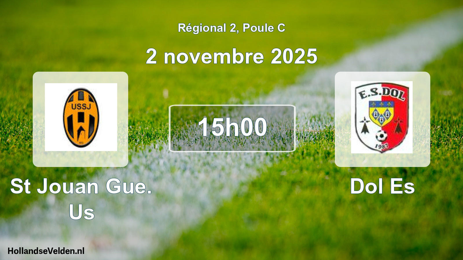 Geplande wedstrijd: St Jouan Gue. Us - Dol Es (2 novembre 2025)