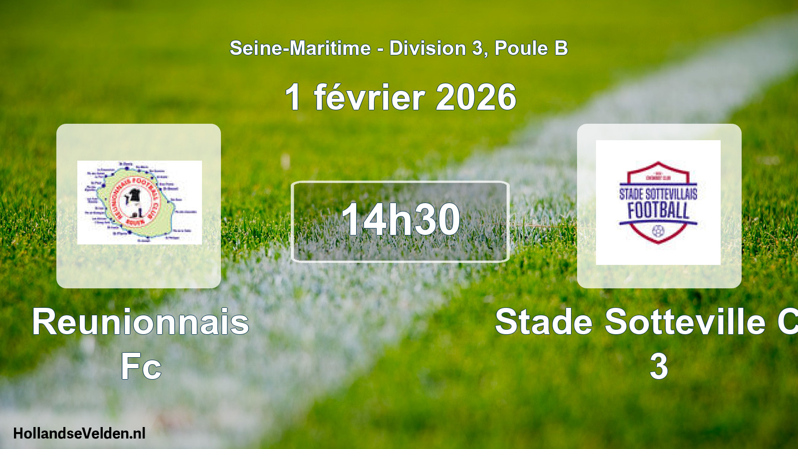 Scheduled Match: Reunionnais Fc - Stade Sotteville Cc 3 (1 February 2026)