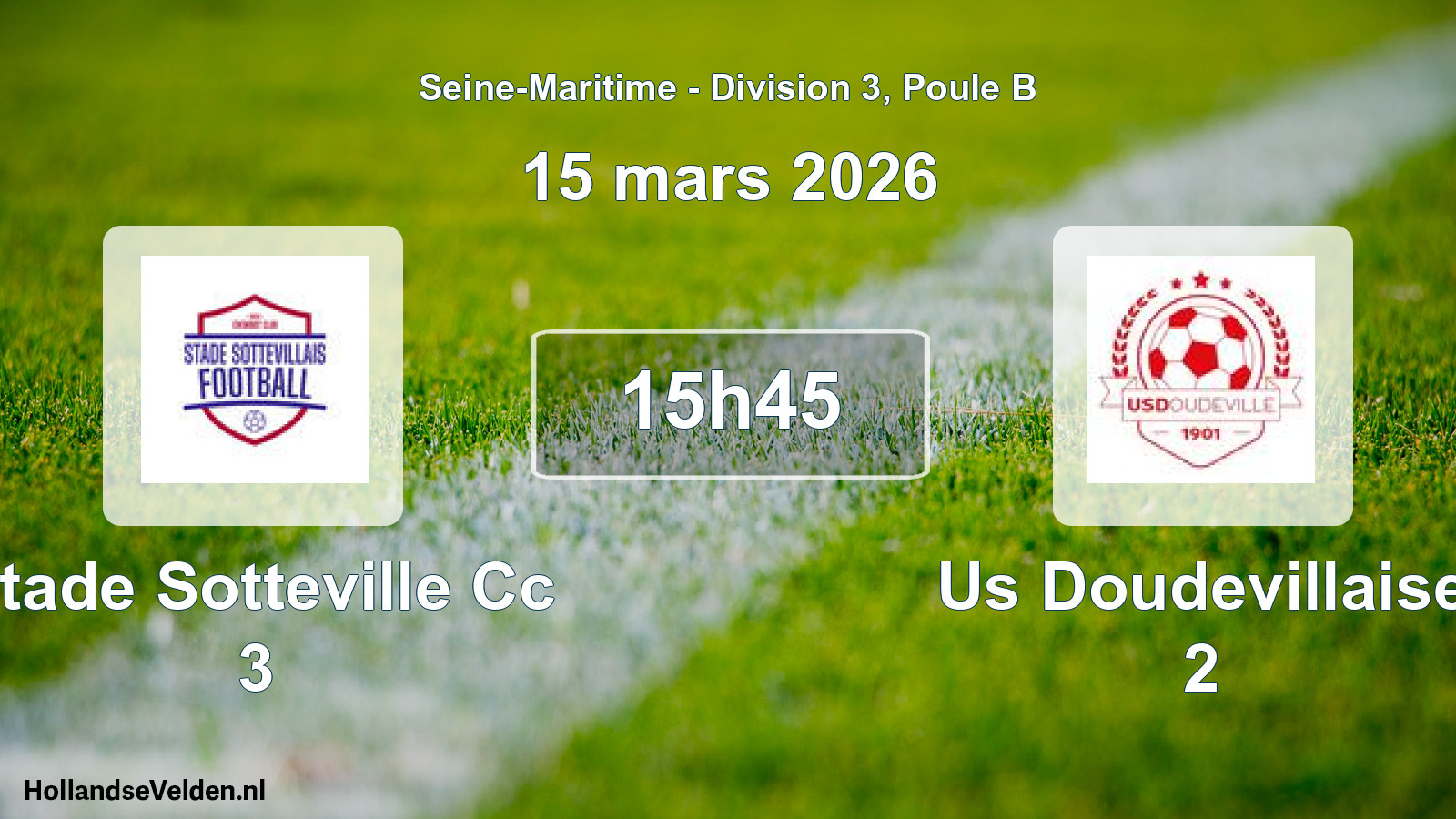 Geplande wedstrijd: Stade Sotteville Cc 3 - Us Doudevillaise 2 (15 mars 2026)