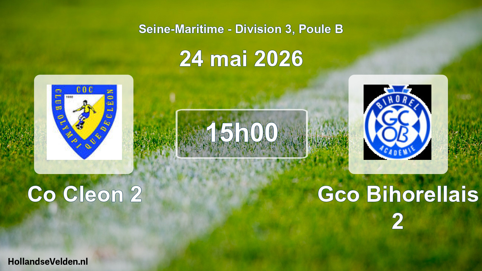 Scheduled Match: Co Cleon 2 - Gco Bihorellais 2 (24 May 2026)