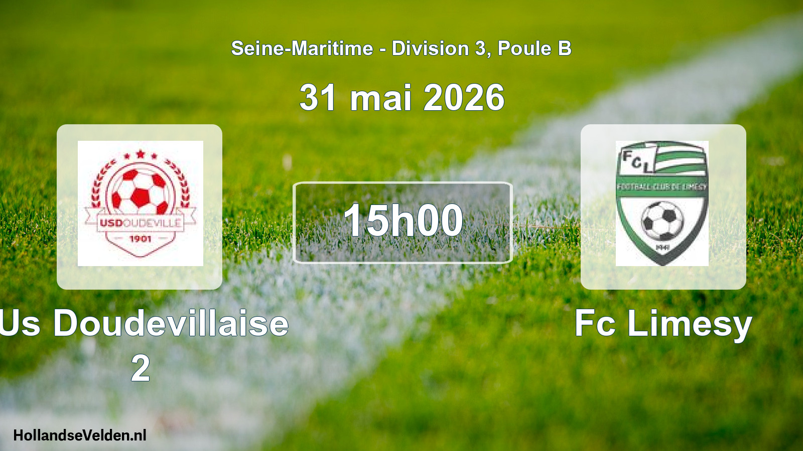Geplande wedstrijd: Us Doudevillaise 2 - Fc Limesy (31 mei 2026)