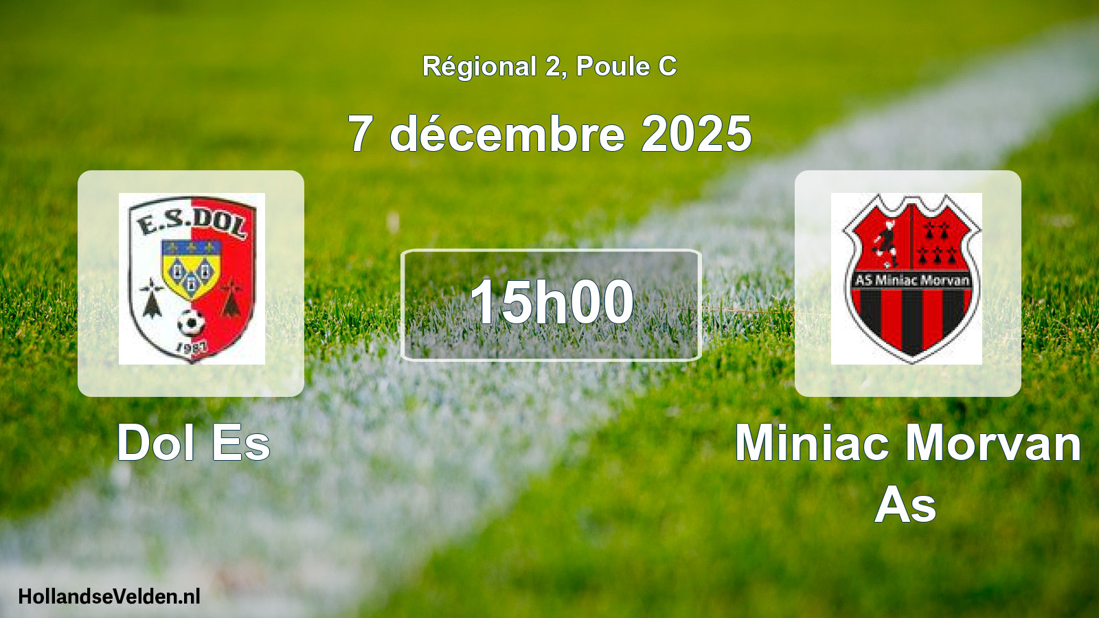 Scheduled Match: Dol Es - Miniac Morvan As (7 December 2025)