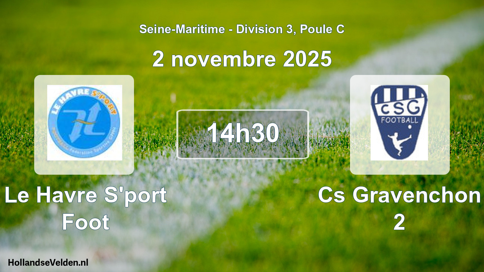 Geplande wedstrijd: Le Havre S'port Foot - Cs Gravenchon 2 (2 november 2025)