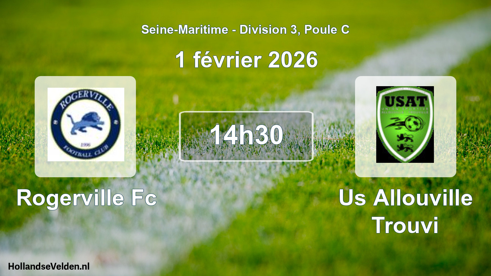 Geplande wedstrijd: Rogerville Fc - Us Allouville Trouvi (1 février 2026)