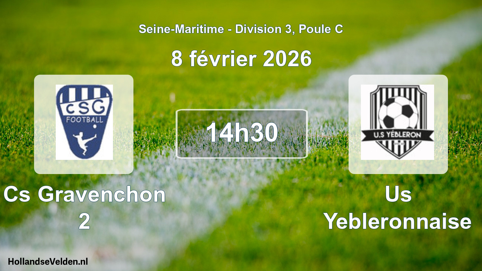 Geplande wedstrijd: Cs Gravenchon 2 - Us Yebleronnaise (8 février 2026)