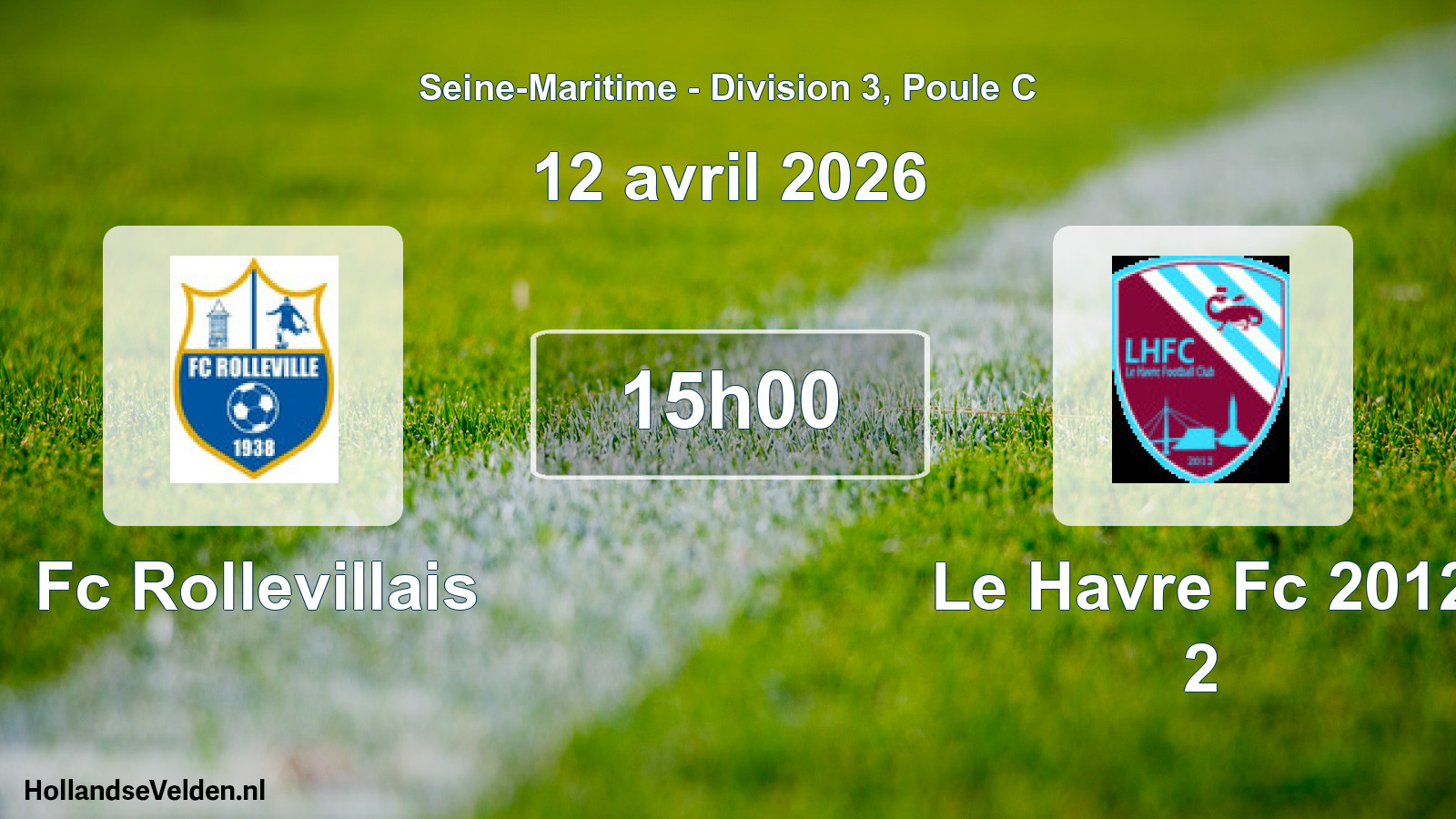 Scheduled Match: Fc Rollevillais - Le Havre Fc 2012 2 (12 April 2026)