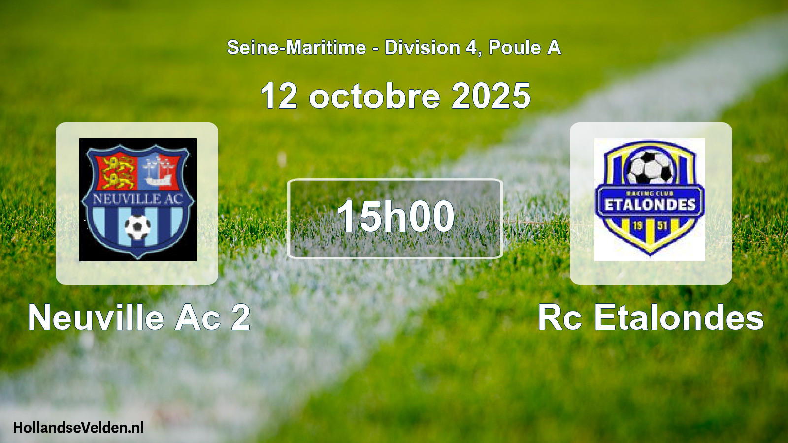 Geplande wedstrijd: Neuville Ac 2 - Rc Etalondes (12 oktober 2025)