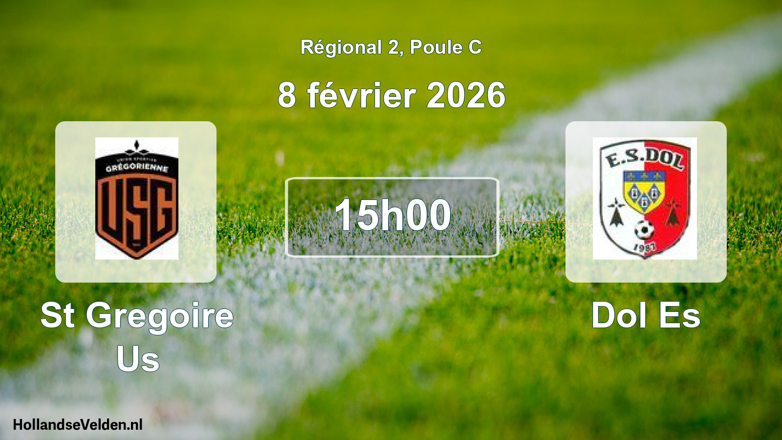 Geplande wedstrijd: St Gregoire Us - Dol Es (8 février 2026)