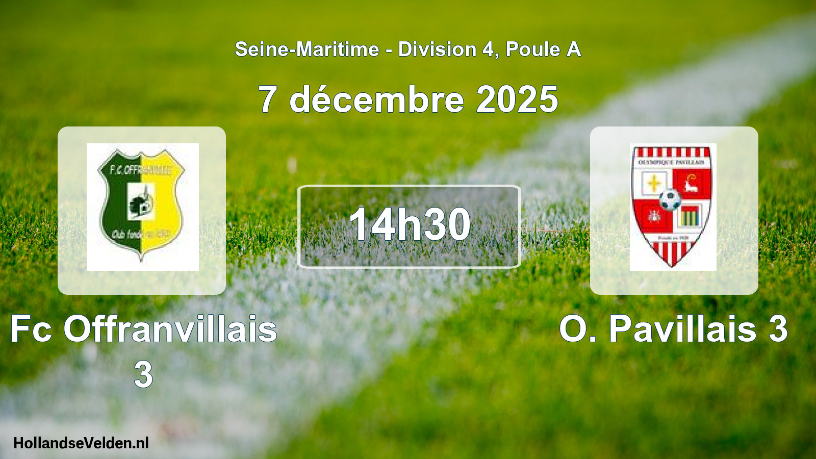 Scheduled Match: Fc Offranvillais 3 - O. Pavillais 3 (7 December 2025)