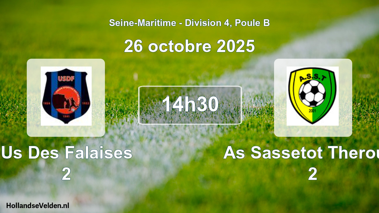 Geplande wedstrijd: Us Des Falaises 2 - As Sassetot Therould 2 (26 octobre 2025)