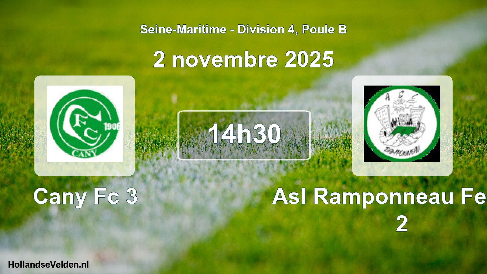 Scheduled Match: Cany Fc 3 - Asl Ramponneau Fecam 2 (2 November 2025)