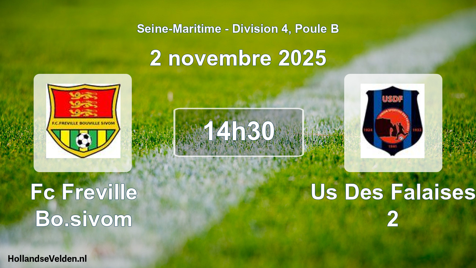 Scheduled Match: Fc Freville Bo.sivom - Us Des Falaises 2 (2 November 2025)