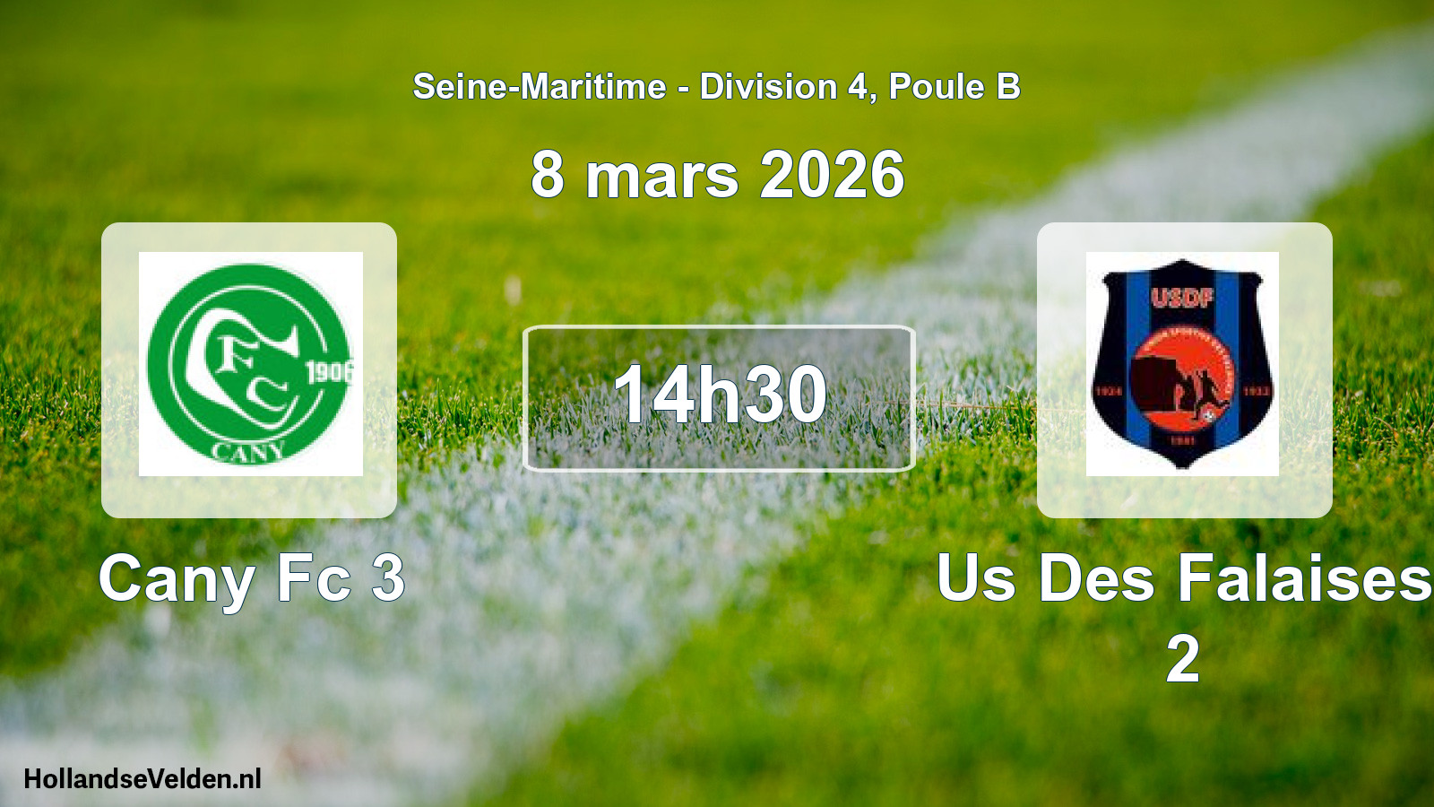 Geplande wedstrijd: Cany Fc 3 - Us Des Falaises 2 (8 mars 2026)