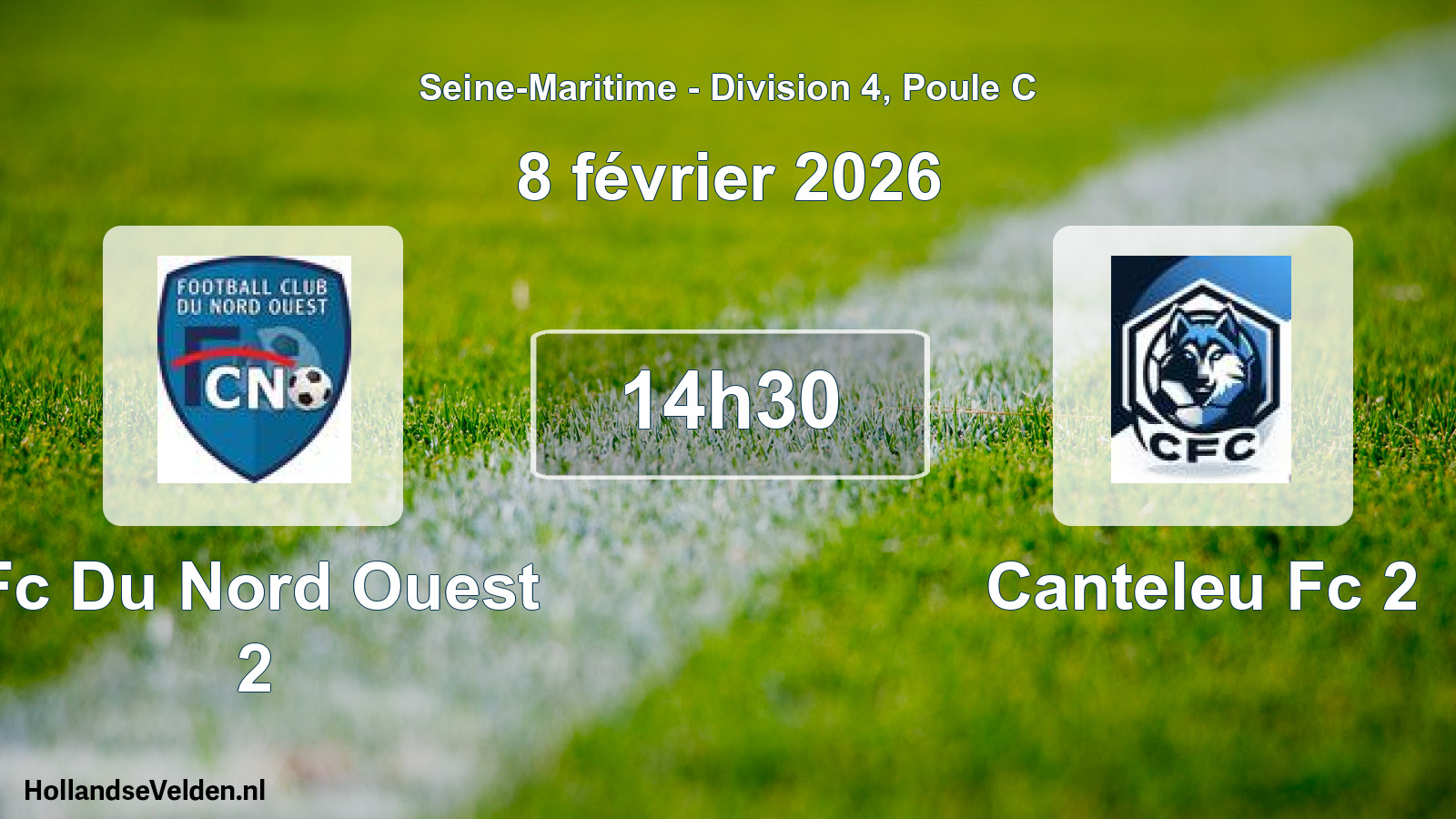 Geplande wedstrijd: Fc Du Nord Ouest 2 - Canteleu Fc 2 (8 février 2026)