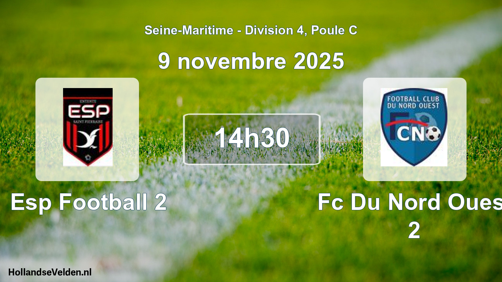 Geplande wedstrijd: Esp Football 2 - Fc Du Nord Ouest 2 (9 november 2025)