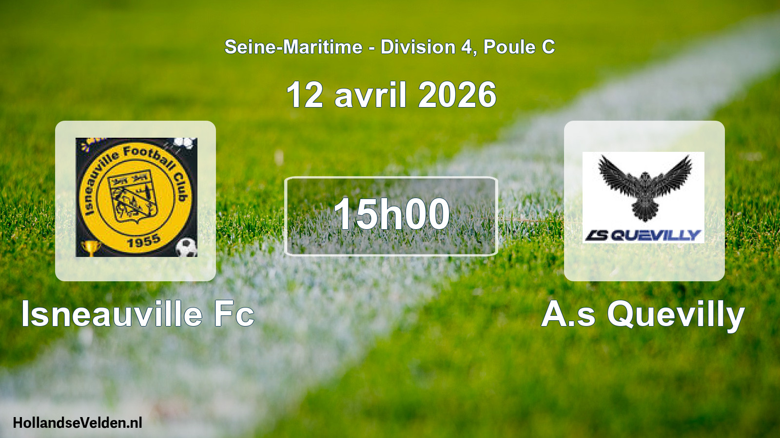 Geplande wedstrijd: Isneauville Fc - A.s Quevilly (12 avril 2026)