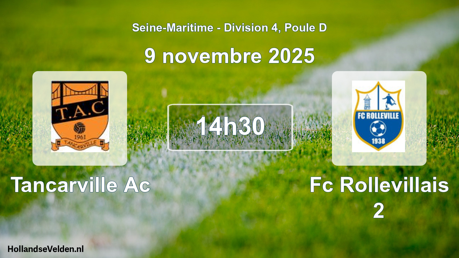 Scheduled Match: Tancarville Ac - Fc Rollevillais 2 (9 November 2025)